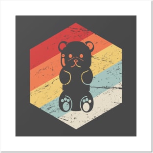 Retro 70s Gummy Bear Posters and Art